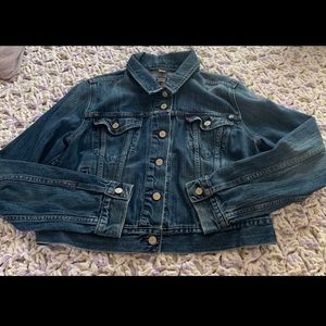 Levi’s Jean crop jacket, denim